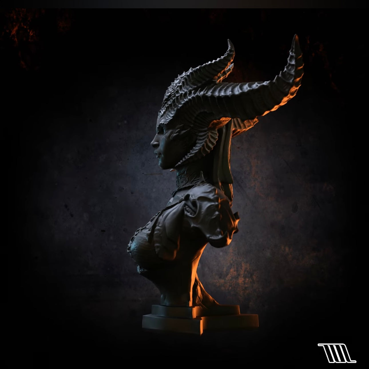 Enigmatic Elegance: Lilith Bust of Diablo