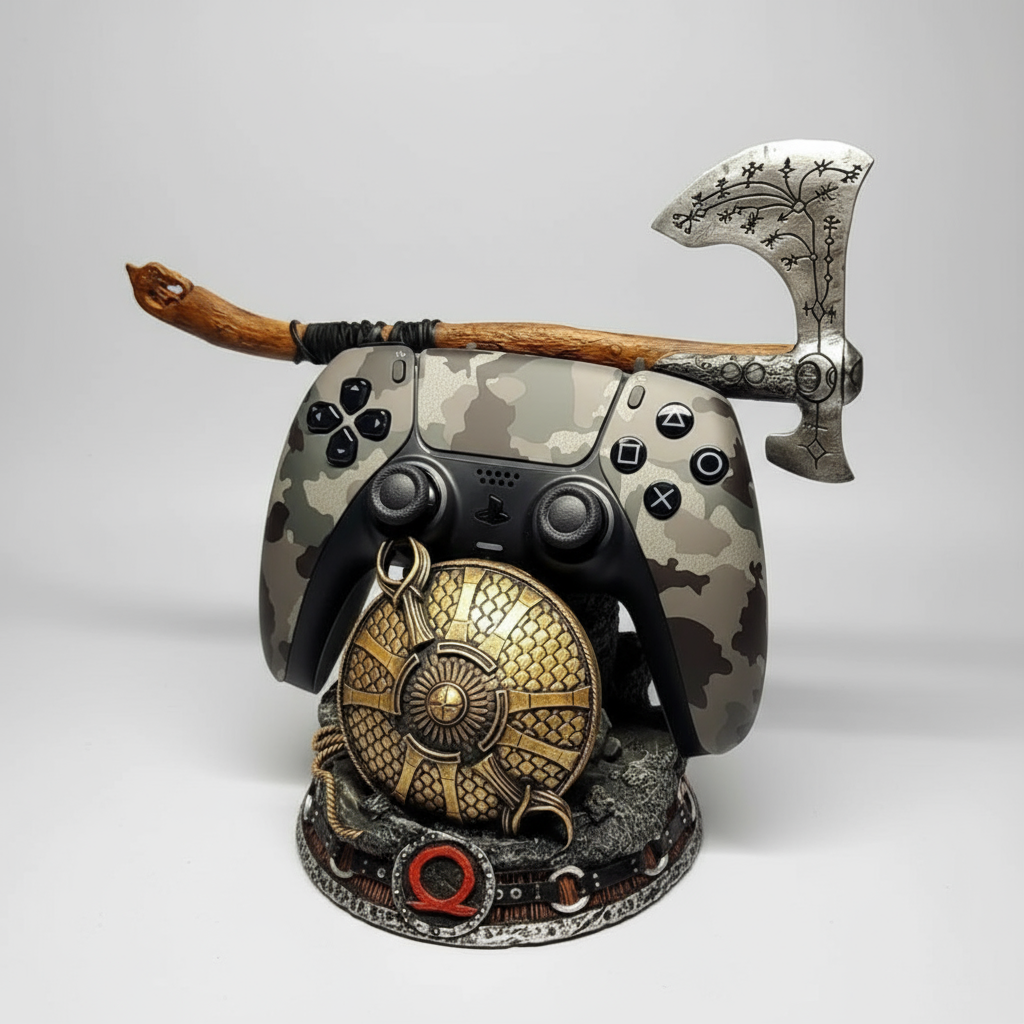 God of War "Guardian Shield with Leviathan Axe" Controller Stand