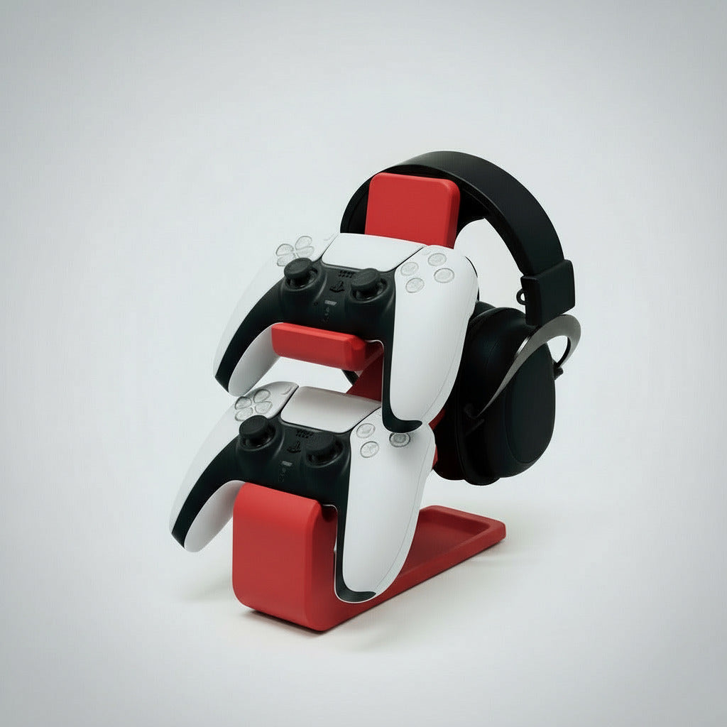 Universal Combined Headphone & Dual Controller Stand