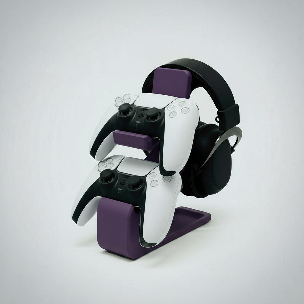 Universal Combined Headphone & Dual Controller Stand
