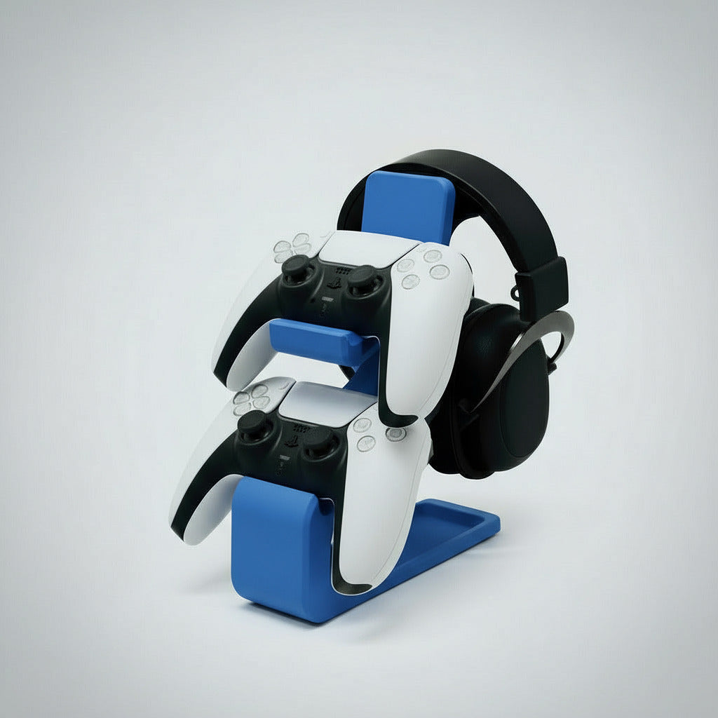 Universal Combined Headphone & Dual Controller Stand
