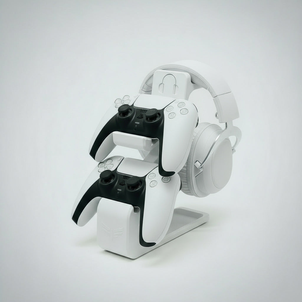 Universal Combined Headphone & Dual Controller Stand