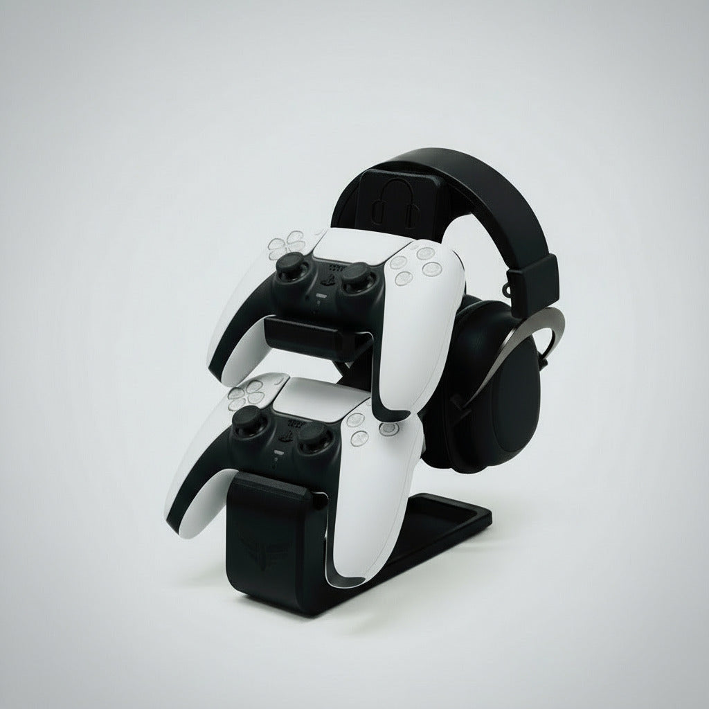 Universal Combined Headphone & Dual Controller Stand