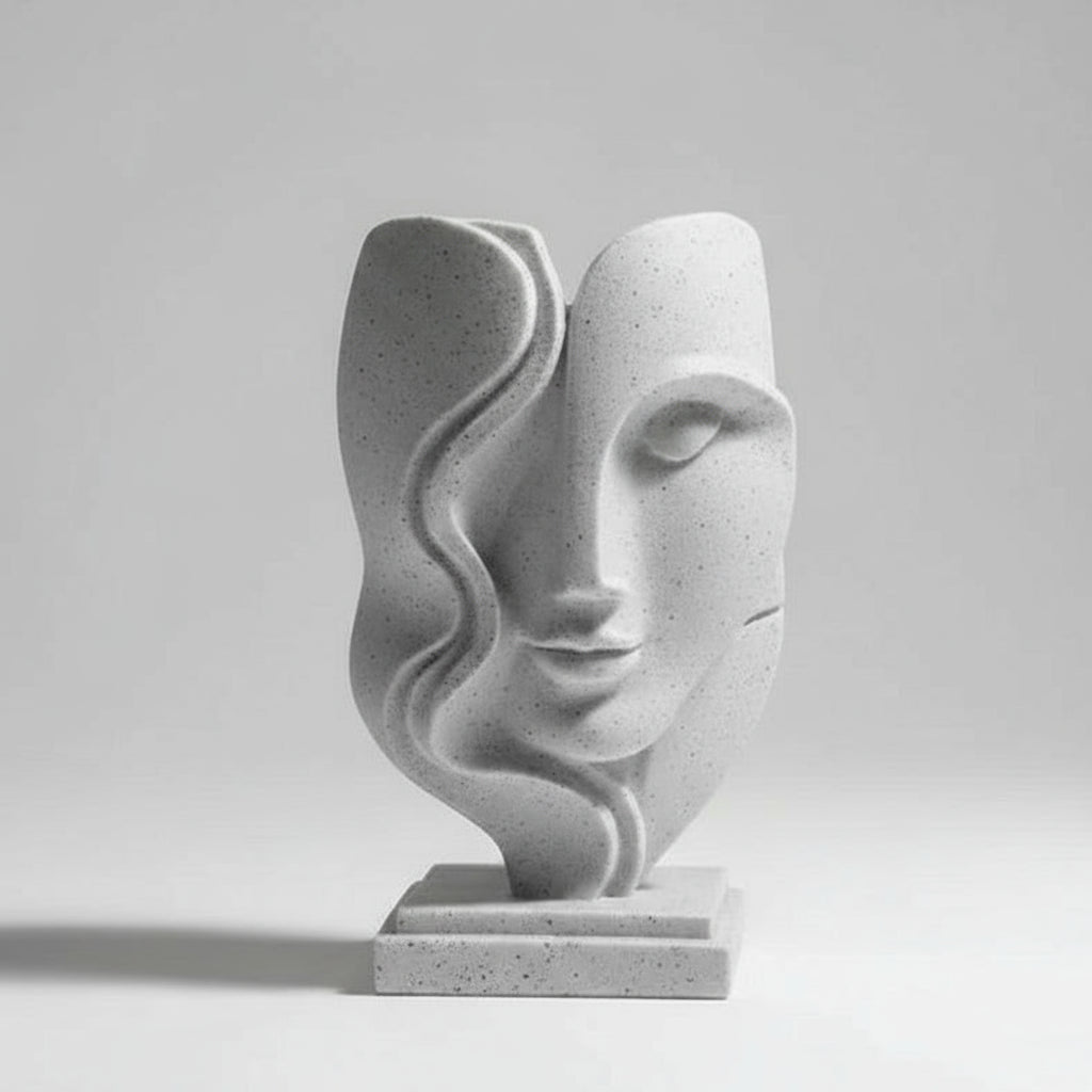 Abstract Serenity – The Modern Art Face Sculpture