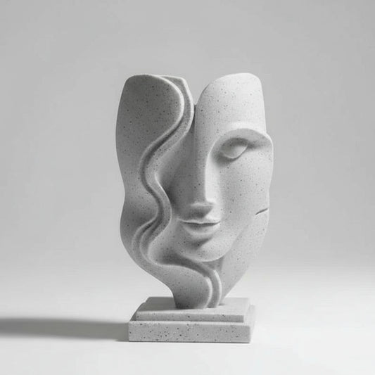 Abstract Serenity – The Modern Art Face Sculpture