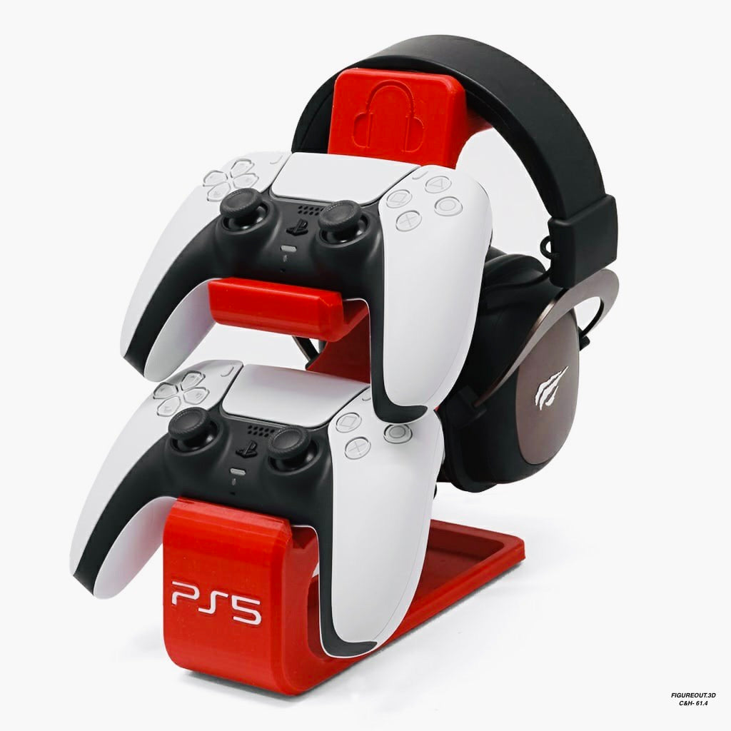 Combined Headphone & PS5 Dual Controller Stand- TR