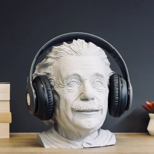 Albert Einstein Headphone Stand