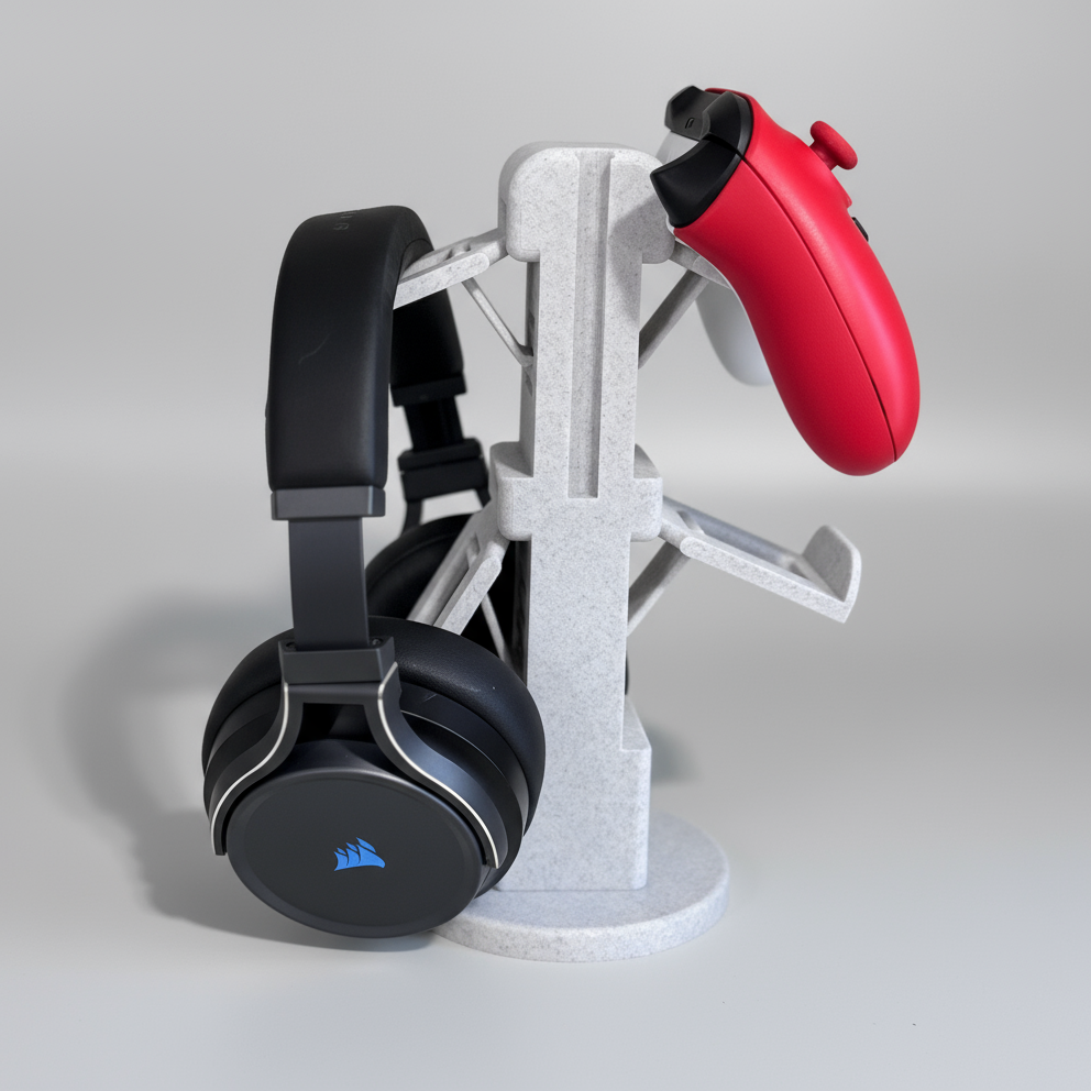 Universal Headphone & Controller Tower Stand