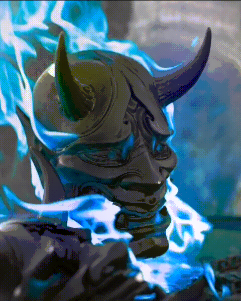 Japanese Hannya Mask Wearable