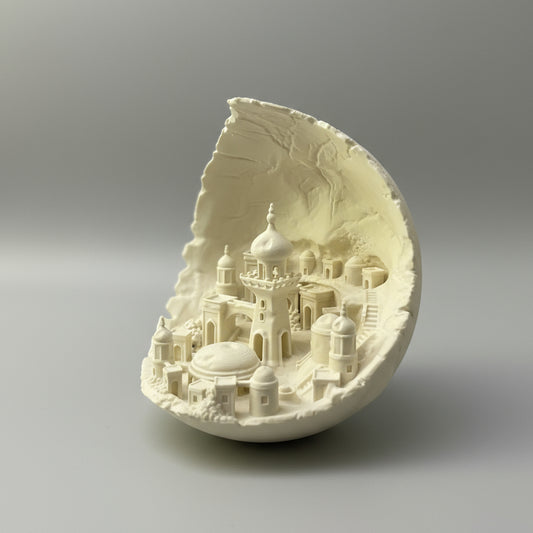 Moon Cityscape: A Celestial Masterpiece