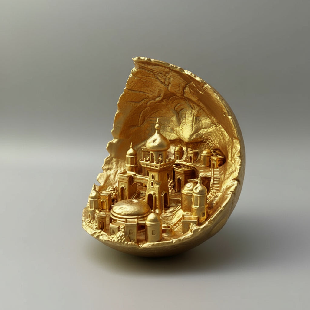 Moon Cityscape: A Celestial Masterpiece