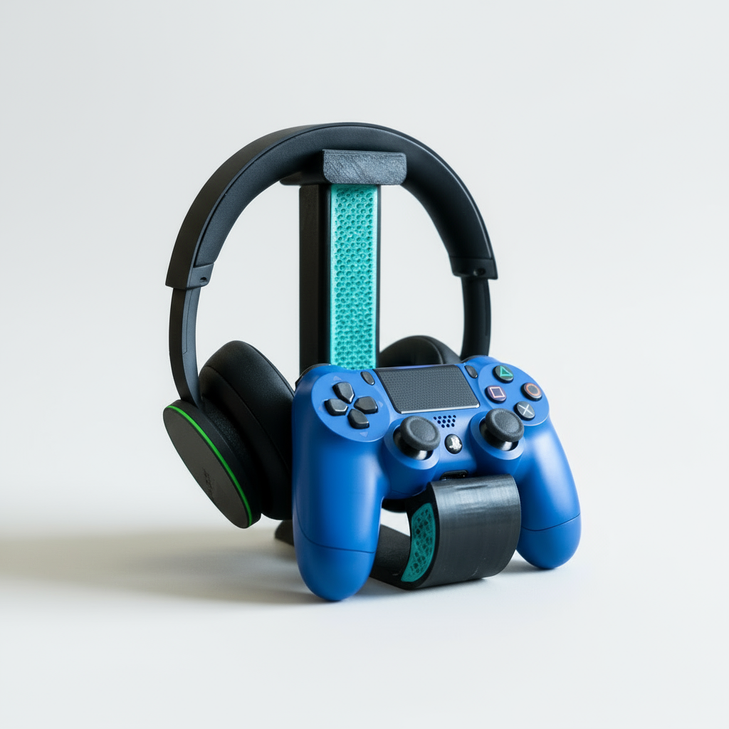 Combined Headphone & Controller Stand