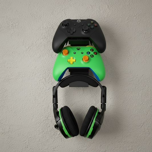Combined Headphone & Dual Controller Hanger