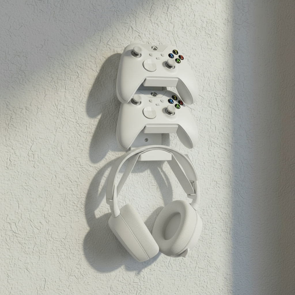 Combined Headphone & Dual Controller Hanger