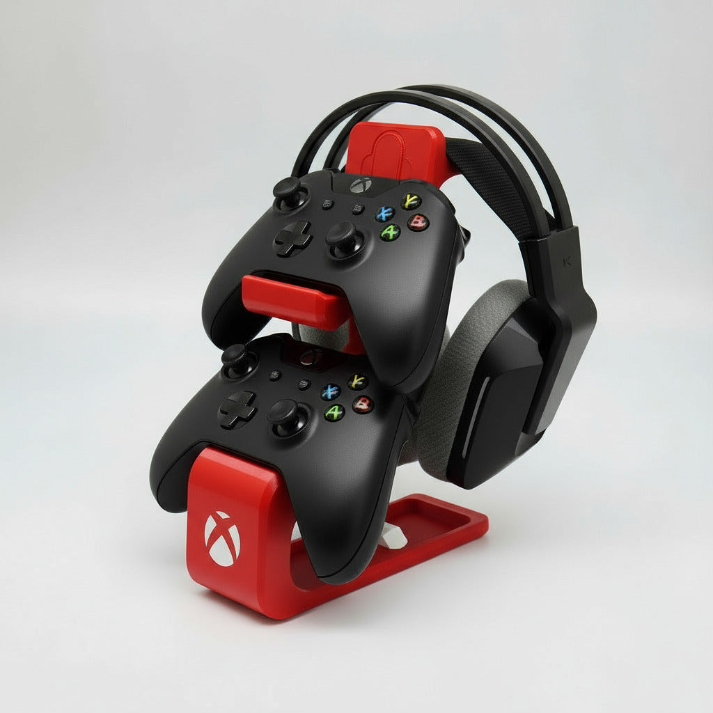 Combined Headphone & Dual Controller Stand