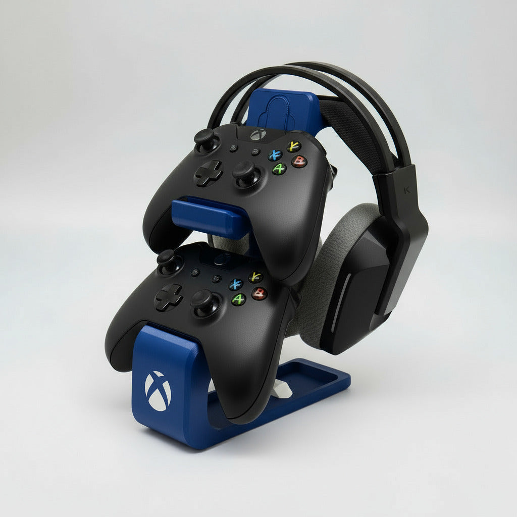 Combined Headphone & Dual Controller Stand