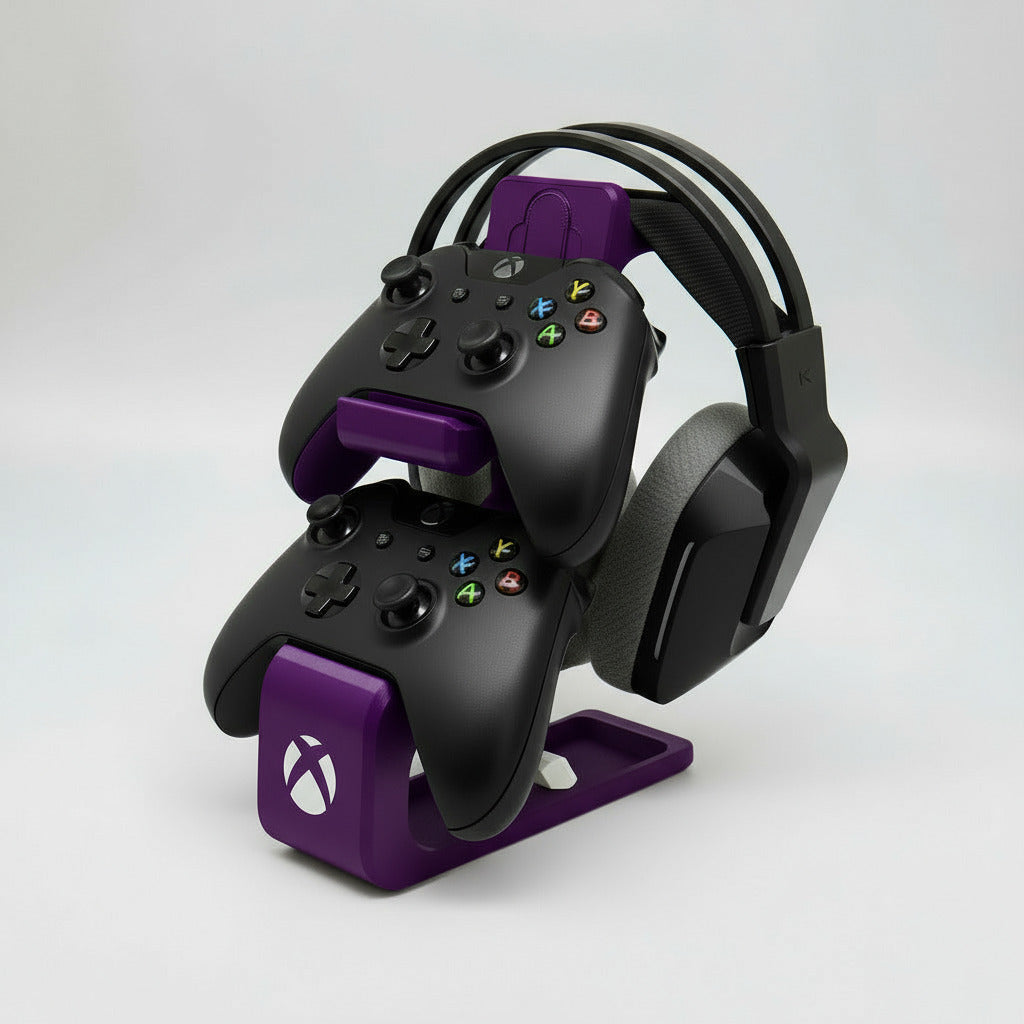 Combined Headphone & Dual Controller Stand