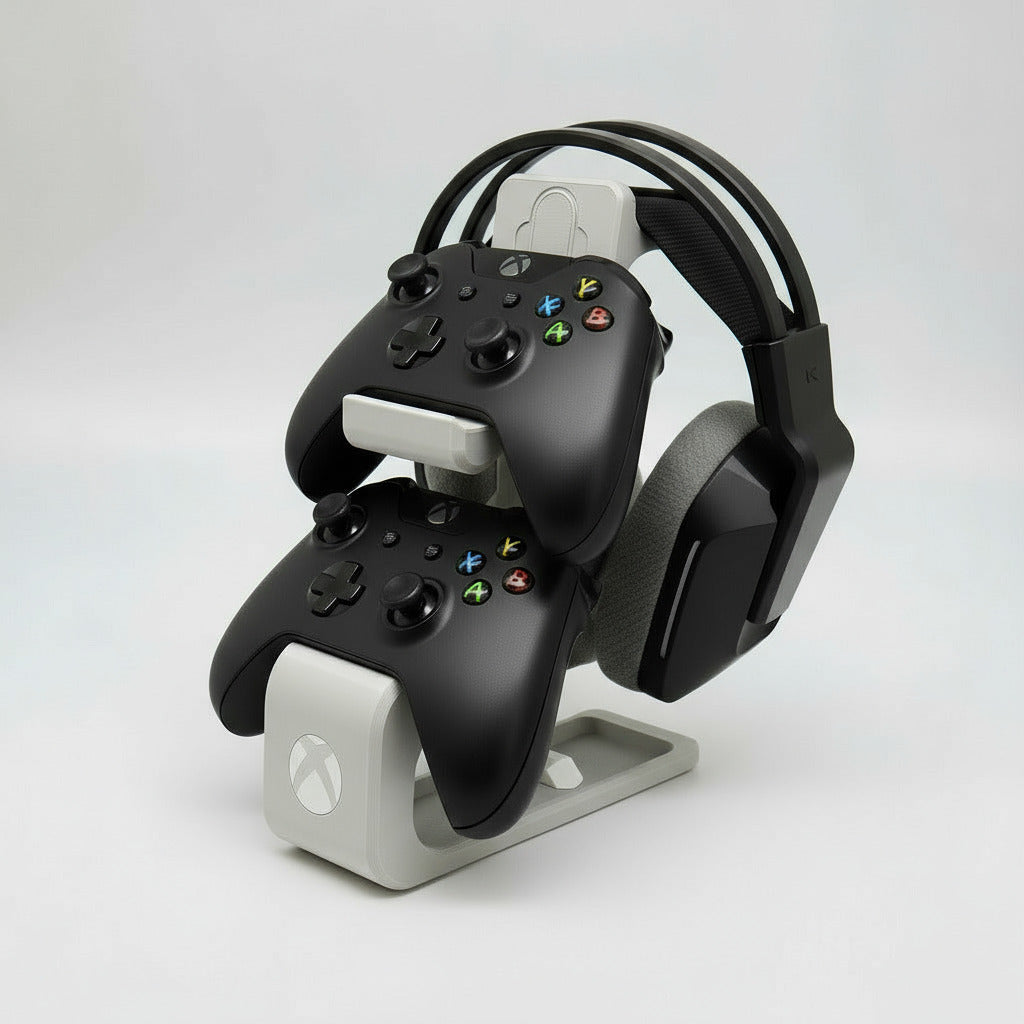Combined Headphone & Dual Controller Stand