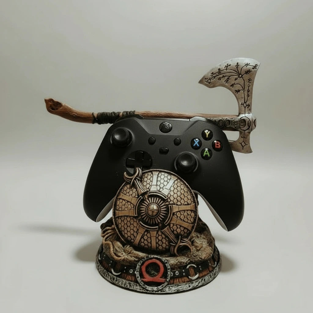 God of War "Guardian Shield with Leviathan Axe" Controller Stand