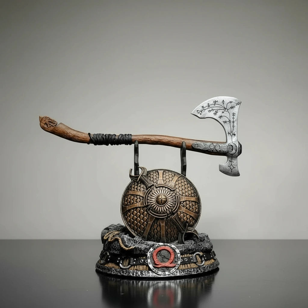 God of War "Guardian Shield with Leviathan Axe" Controller Stand