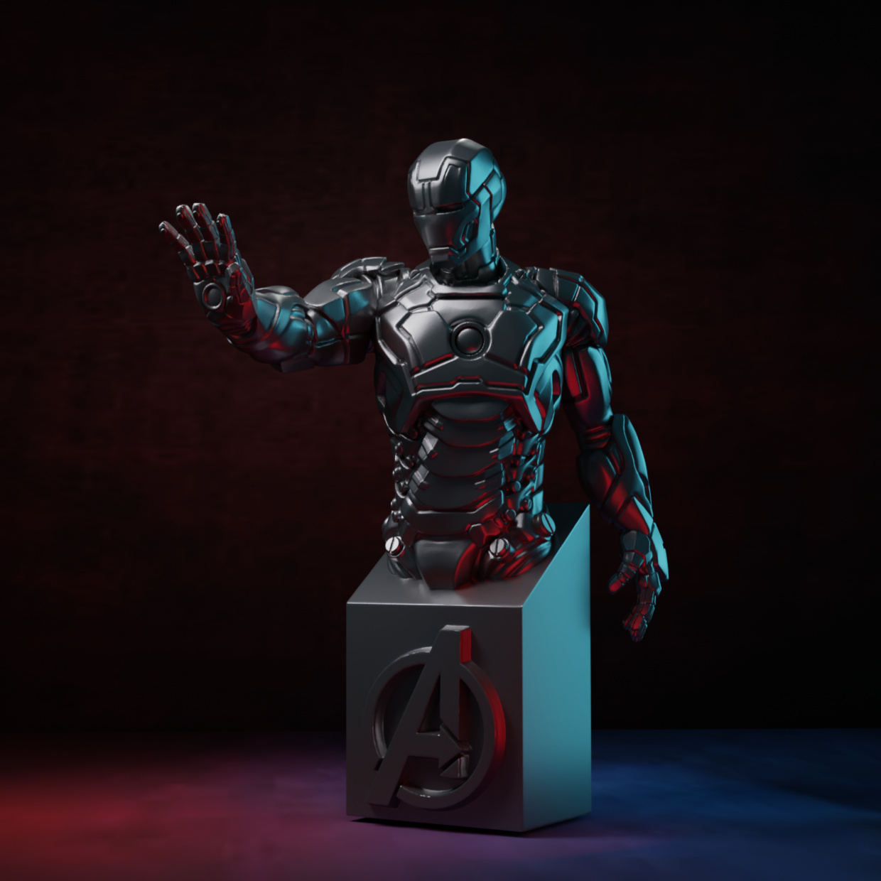 Ironman Leader of avengers Bust