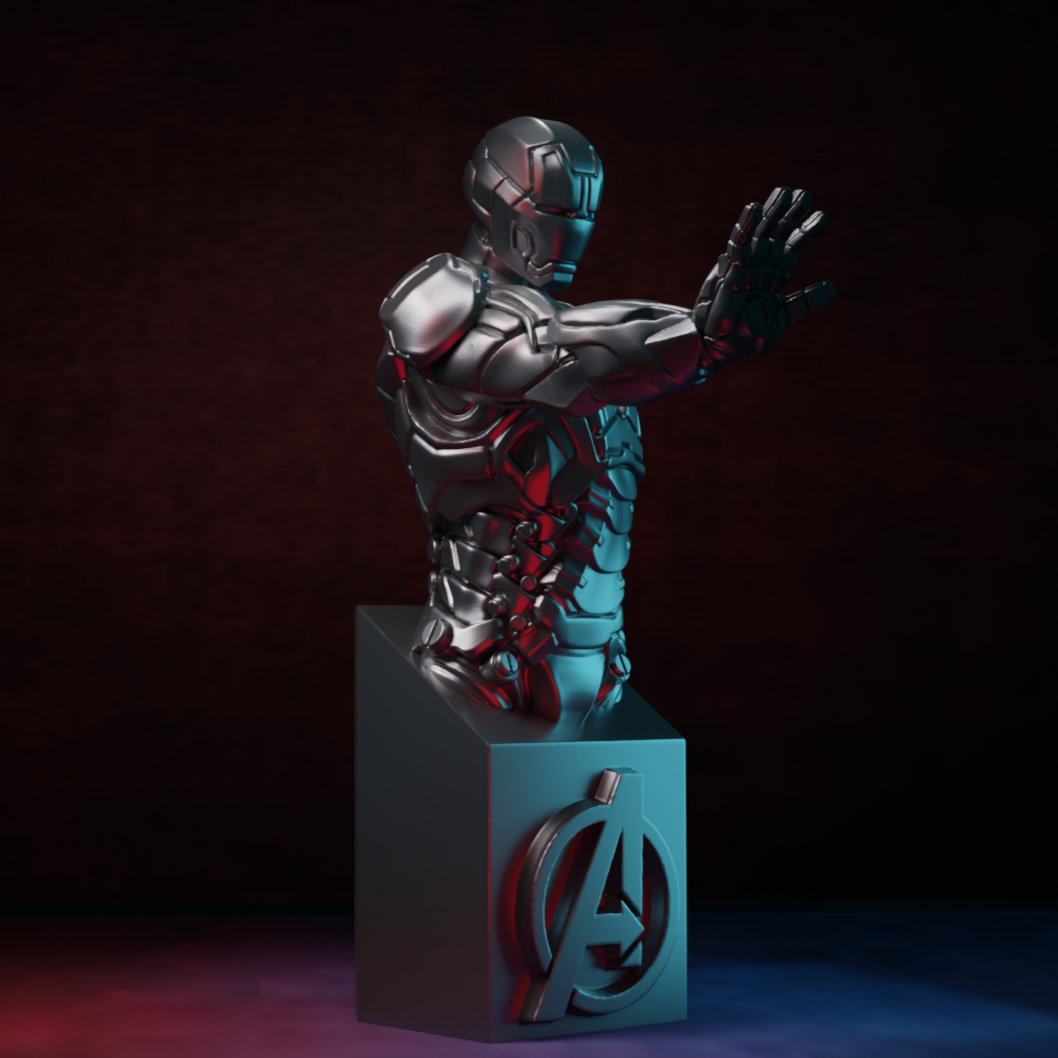 Ironman Leader of avengers Bust