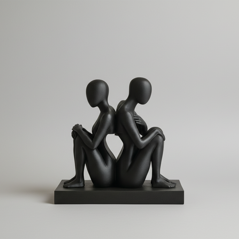 Back to Back Duality Sculpture
