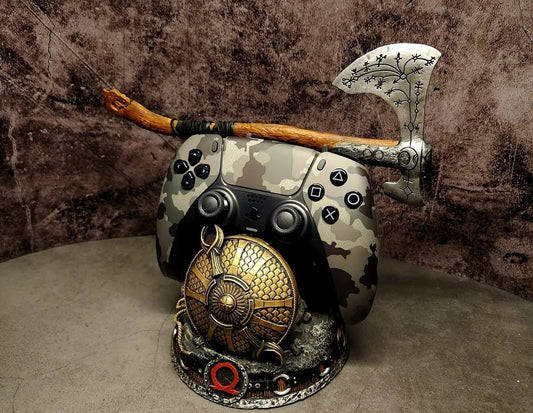 God of War "Guardian Shield with Leviathan Axe" Controller Stand
