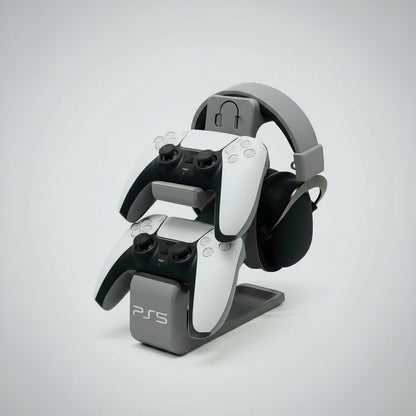 Combined Headphone & Dual Controller Stand