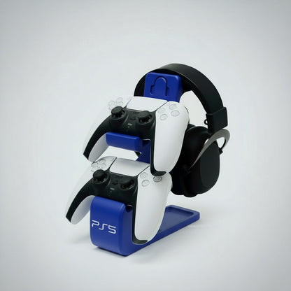 Combined Headphone & Dual Controller Stand