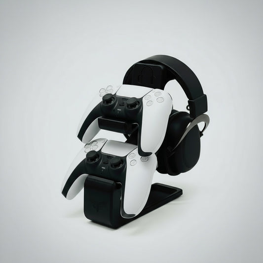 Universal Combined Headphone & Dual Controller Stand
