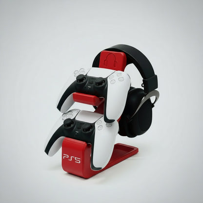 Combined Headphone & Dual Controller Stand