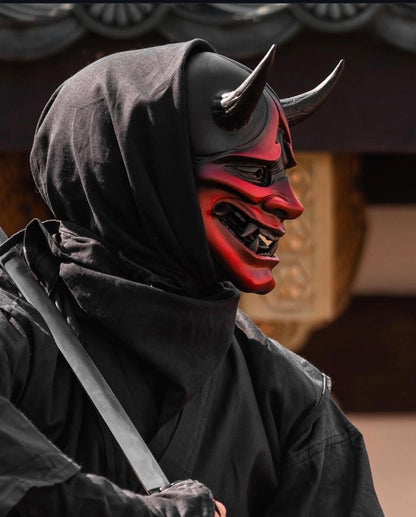 Japanese Hannya Mask Wearable