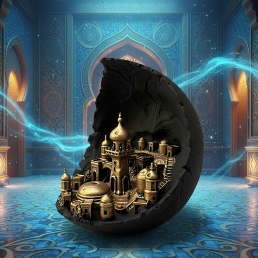 Moon Cityscape: A Celestial Masterpiece