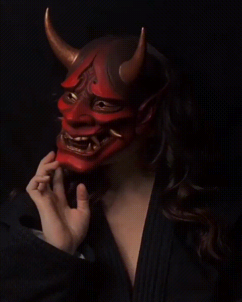 Japanese Hannya Mask Wearable