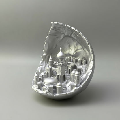 Moon Cityscape: A Celestial Masterpiece