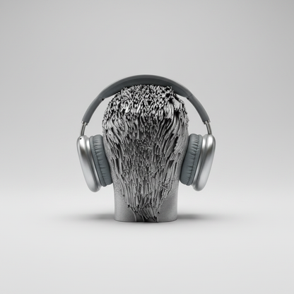 Abstract Head Stand - Light Grey