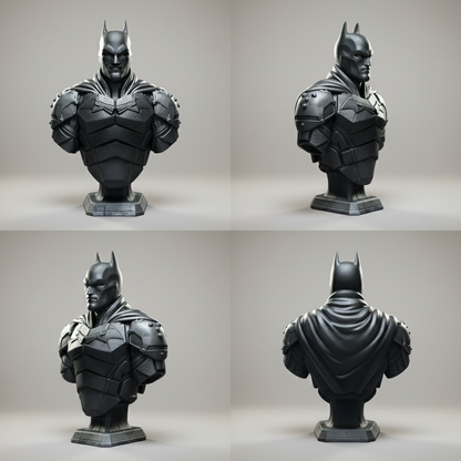 Batman bust 360 light grey