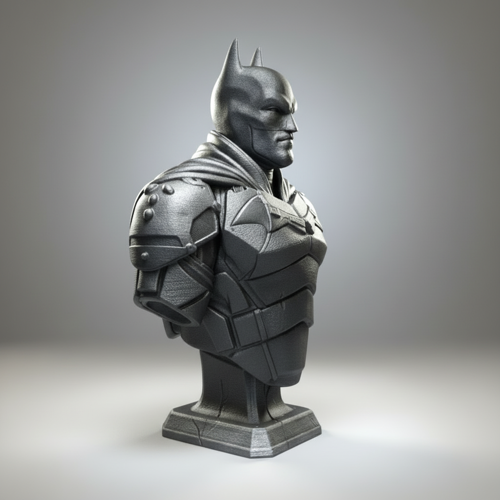 Batman bust standard light grey