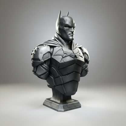 Batman bust zoomed out light grey
