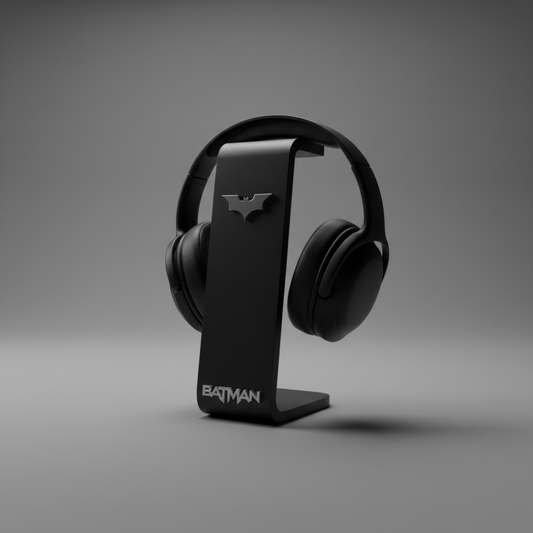 Batman stand grey studio background