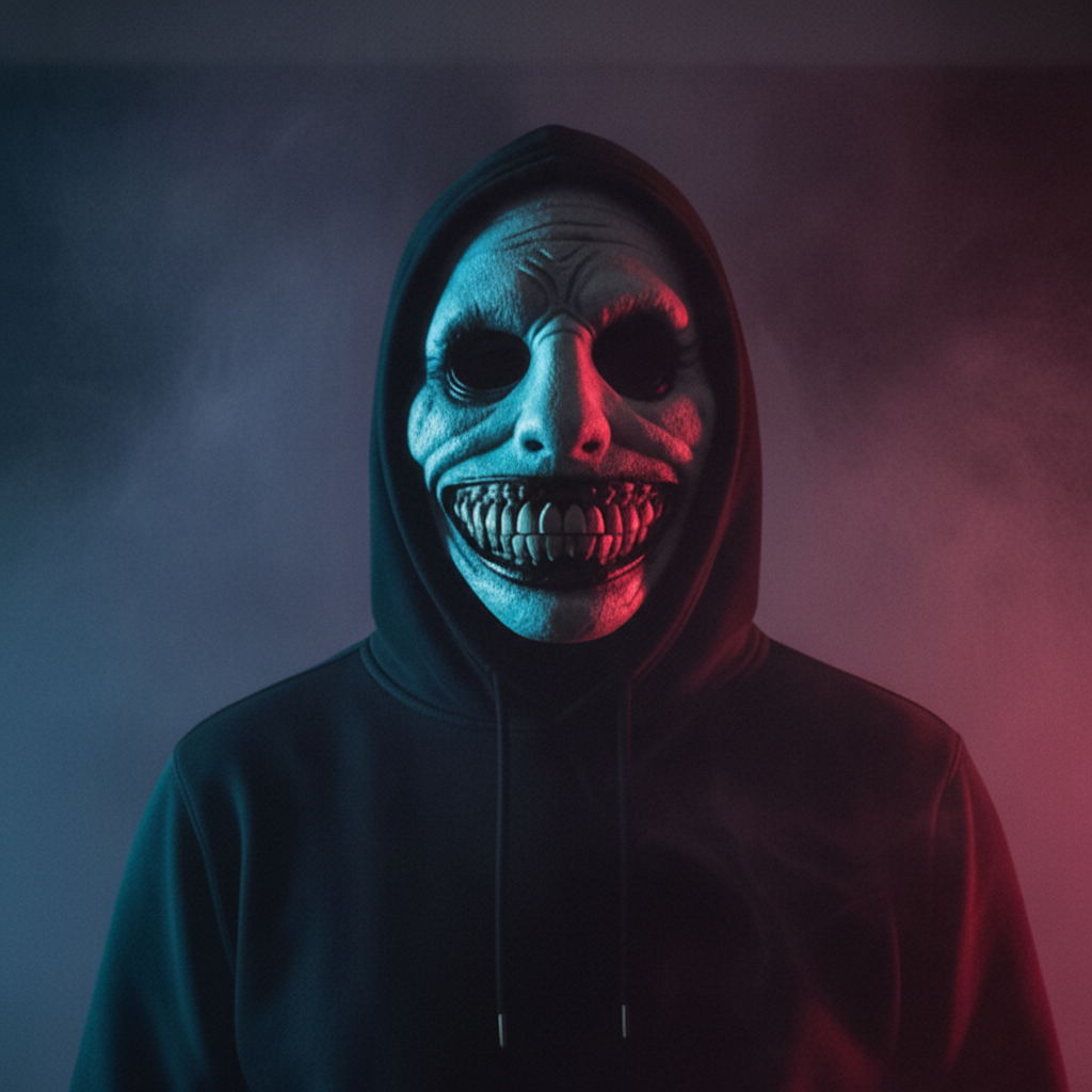 Creepy mask banner 15