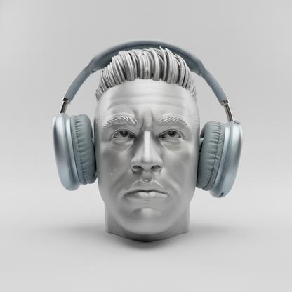 Front Face Sculpture Stand - Light Grey