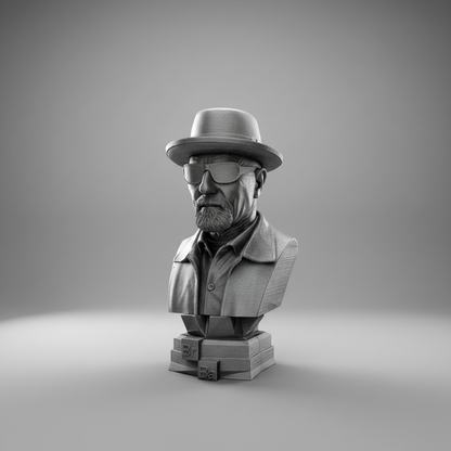 Grey studio background - Side view