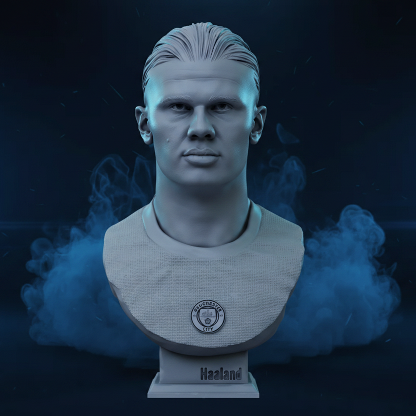 Erling Haaland Artwork Bust