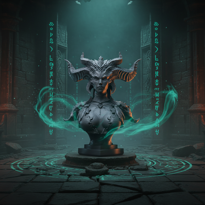 Enigmatic Elegance: Lilith Bust of Diablo