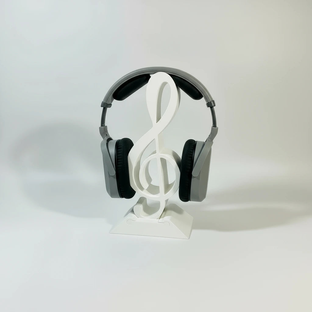 Treble Clef Headphone Stand