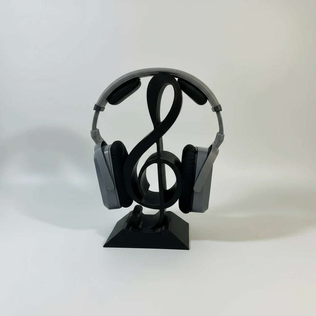 Treble Clef Headphone Stand