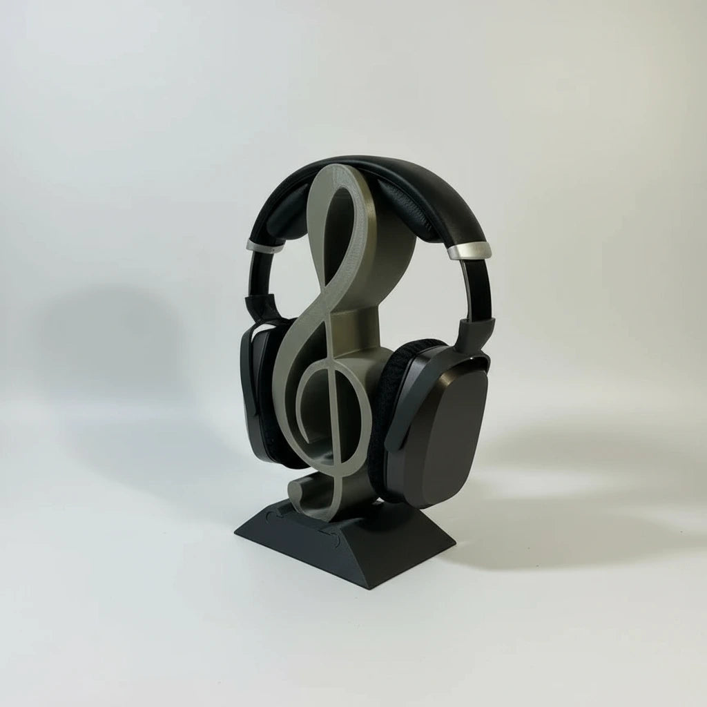 Treble Clef Headphone Stand