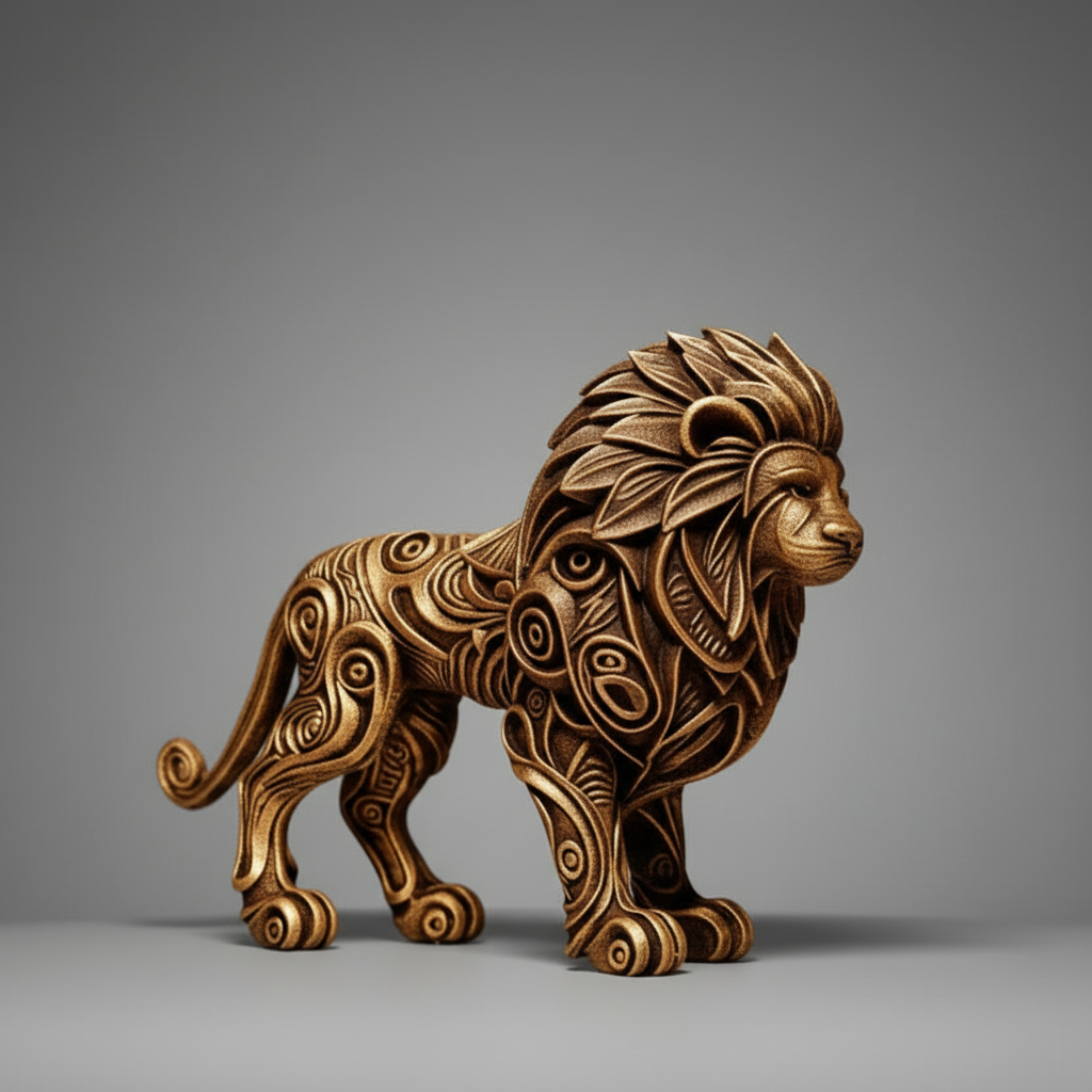 Lion Sculpture - 144° Rotation